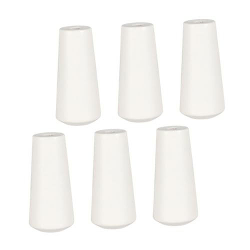 ROMISBABA 6 Stück Teiliges Holz zugknöpfe für Jalousien Natürliche Cord endstücke Leichte Einfache DIY installation Dekorative Fensterrollo zubehör in Beige Passend für Vorhänge und Rollos von ROMISBABA