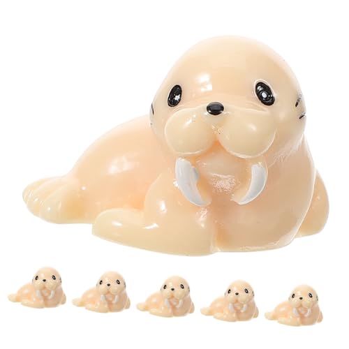 ROMISBABA 6 Stück Teiliges Kindgerechter Walross Figuren aus Resin Realistische Meereswelt Dekoration Stabile Desktop Ornamente Kompakte für Wohn und Kinderzimmergestaltung ROMISBABA 6 Stück Teiliges Kindgerechter Walross Figuren aus Resin Realistische Meereswelt Dekoration Stabile Desktop Ornamente Kompakte für Wohn und Kinderzimmergestaltung von ROMISBABA