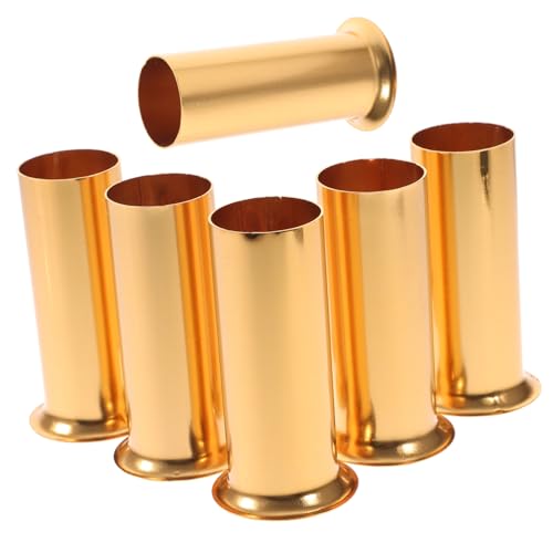 ROMISBABA 6 Stück Teiliges Kronleuchter Sockelhülsen aus Metall Vintage Goldfarbene Lampenfassung Abdeckung Einfache Montage Passend für Deckenlampen und Ersatzteile ROMISBABA 6 Stück Teiliges Kronleuchter Sockelhülsen aus Metall Vintage Goldfarbene Lampenfassung Abdeckung Einfache Montage Passend für Deckenlampen und Ersatzteile von ROMISBABA