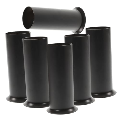 ROMISBABA 6 Stück Teiliges Metall Kronleuchter Sockelhülsen Schwarz Einfache Montage Kompatibel mit Kerzen und Kristalllampen Retro Design für Stilvolle Pendelleuchten Langlebige ROMISBABA 6 Stück Teiliges Metall Kronleuchter Sockelhülsen Schwarz Einfache Montage Kompatibel mit Kerzen und Kristalllampen Retro Design für Stilvolle Pendelleuchten Langlebige von ROMISBABA