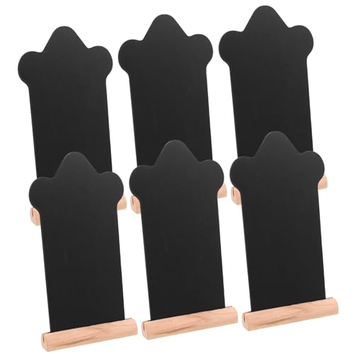 ROMISBABA 6 Stück Teiliges Mini Holz Tafel Doppelseitig Beschreibbar Abwischbar mit Stabilem Standfuß Vielseitig Einsetzbar für Party Restaurant Hotel und Büro Tischtafel für oder ROMISBABA 6 Stück Teiliges Mini Holz Tafel Doppelseitig Beschreibbar Abwischbar mit Stabilem Standfuß Vielseitig Einsetzbar für Party Restaurant Hotel und Büro Tischtafel für oder von ROMISBABA