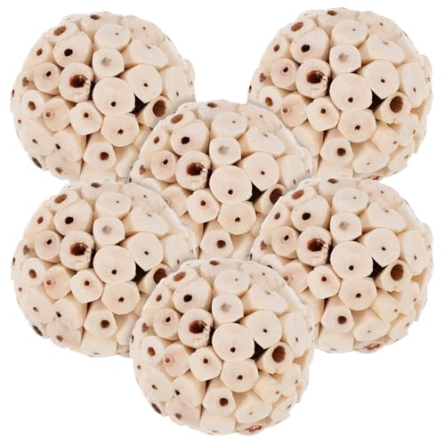 ROMISBABA 6 Stück Teiliges Natürliches Kauspielzeug für Nagetiere Weiche Essbare Bälle zur Beschäftigung und Futtersuche für Kaninchen Hamster Meerschweinchen und Vögel Fördert ROMISBABA 6 Stück Teiliges Natürliches Kauspielzeug für Nagetiere Weiche Essbare Bälle zur Beschäftigung und Futtersuche für Kaninchen Hamster Meerschweinchen und Vögel Fördert von ROMISBABA
