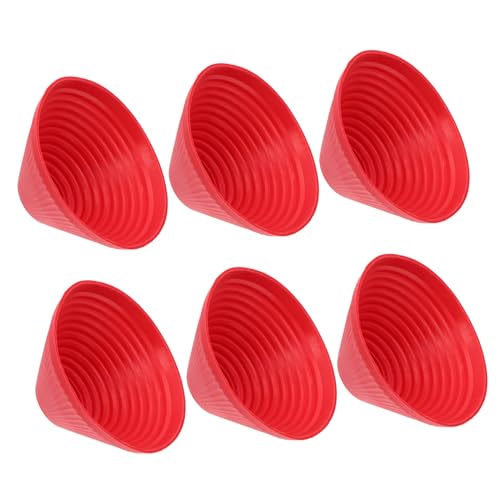 ROMISBABA 6 Stück Teiliges Rutschfeste Silikon Flaschenöffner Pads Wiederverwendbare Gummi Glasöffner für Schraubgläser Seniorengerechte Helfer zum Öffnen von Einmachgläsern und Flaschen von ROMISBABA