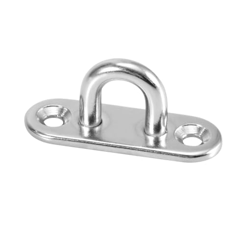 ROMISBABA 6 Stück Teiliges U Förmige Edelstahl Tragfähige Montagehaken mit Platte und Ring Korrosionsbeständig Hochfest Geeignet für Boote Taschen Deckenleuchten Silberfarben ROMISBABA 6 Stück Teiliges U Förmige Edelstahl Tragfähige Montagehaken mit Platte und Ring Korrosionsbeständig Hochfest Geeignet für Boote Taschen Deckenleuchten Silberfarben von ROMISBABA