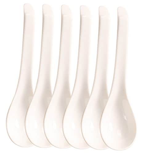 ROMISBABA 6 Stück Teiliges Weiße Keramik suppenschalen Löffel Hitzebeständig Ergonomisch Rutschfest Vielseitig für Haushalt Küche Dinner Soup Spoons Reislöffel ROMISBABA 6 Stück Teiliges Weiße Keramik suppenschalen Löffel Hitzebeständig Ergonomisch Rutschfest Vielseitig für Haushalt Küche Dinner Soup Spoons Reislöffel von ROMISBABA
