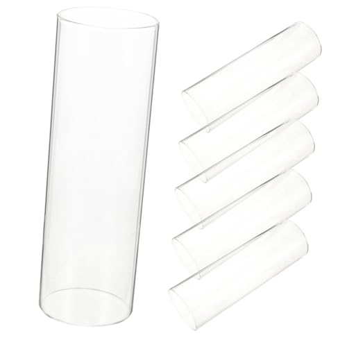 ROMISBABA 6 Stück Teiliges Zylinder Glasvase Transparent Windlicht Kerzenhalter für Stumpenkerzen Tischdeko Hochzeit Raumdekoration Sichere Abgerundete Kanten ROMISBABA 6 Stück Teiliges Zylinder Glasvase Transparent Windlicht Kerzenhalter für Stumpenkerzen Tischdeko Hochzeit Raumdekoration Sichere Abgerundete Kanten von ROMISBABA