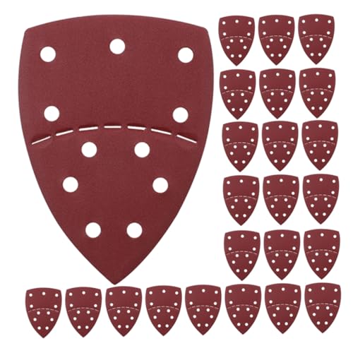 ROMISBABA 60 Stück Dreieckige Schleifpapiere Detail Sanding Pads mit für Handschleifer Abnehmbar Geeignet für Holz Metall Möbel und Präzise Reparaturen von ROMISBABA