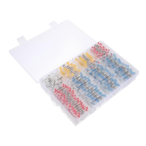 ROMISBABA 600 Stück Schrumpflötverbinder Elektrisch Hitzeisoliert Stoßverbinder für Fahrzeug Kabel Verbinden mit Schrumpfschlauch Isolierung von ROMISBABA