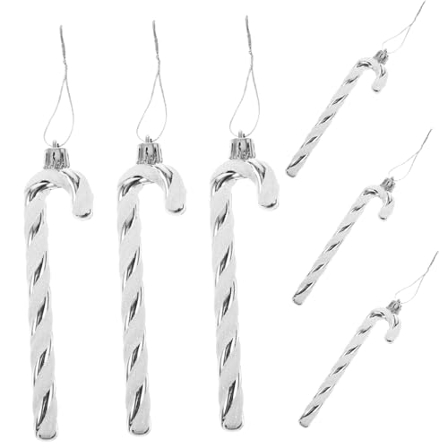 ROMISBABA 6stücke Teiliges Weihnachtsbaum Zuckerstangen-Dekorationen Kunststoff Langlebig Und Wiederverwendbar Für Festliche Weihnachtsdekorationen Und Einfache ROMISBABA 6stücke Teiliges Weihnachtsbaum Zuckerstangen-Dekorationen Kunststoff Langlebig Und Wiederverwendbar Für Festliche Weihnachtsdekorationen Und Einfache von ROMISBABA