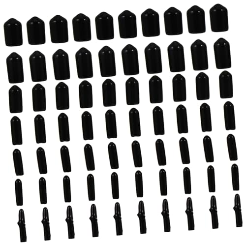 ROMISBABA 700 Stück Teiliges Gummischutzkappen Flexible Gewinde Endkappen in Schwarz Schutz Beschädigung Wiederverwendbar Vielseitig für Schrauben und Gewindestäbe Langlebig und Abriebfest von ROMISBABA