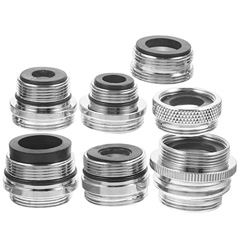 ROMISBABA 7Stücke Teiliges Adapterset für Gartenschläuche Männlich Weiblich Passend für Wasserhähne und Garten Robustem und Korrosionsbeständig ROMISBABA 7Stücke Teiliges Adapterset für Gartenschläuche Männlich Weiblich Passend für Wasserhähne und Garten Robustem und Korrosionsbeständig von ROMISBABA