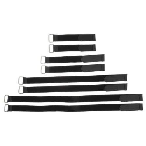 ROMISBABA 8 Stück Nylon Kabelbinder mit Metallöse Langlebig und Vielseitig für Verlängerungskabel Gartenschlauch und Kabelmanagement Verschiedene für Garage und Haushalt von ROMISBABA