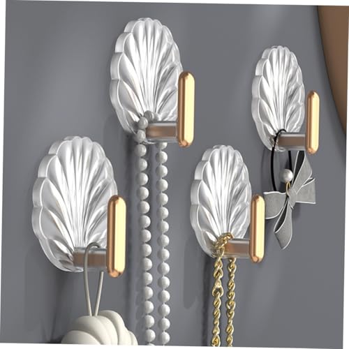 ROMISBABA 8 Stück Selbstklebende Wandhaken Transparent Dekorativ Stark Haftend für Schlüssel Handtücher Leichte Gegenstände Bad Küche Flur Wohnzimmer ROMISBABA 8 Stück Selbstklebende Wandhaken Transparent Dekorativ Stark Haftend für Schlüssel Handtücher Leichte Gegenstände Bad Küche Flur Wohnzimmer von ROMISBABA