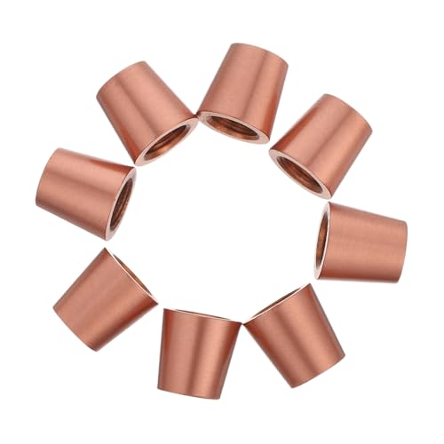 ROMISBABA 8 Stück Teiliges Messing-fußset für Holztabletts Kegelförmige Mini-möbelfüße aus Massivem Kupfer Vielseitige Display-Riser für Schmuckkästen Schneidebretter Möbel und Sofas von ROMISBABA