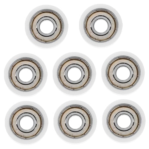 ROMISBABA 8 Stück Teiliges Nylon schiebe Lager Geräuscharm Verschleißfest Nut Riemenscheibe für Schiebetüren und Fenster Einfache Montage und Ruhiger Lauf ROMISBABA 8 Stück Teiliges Nylon schiebe Lager Geräuscharm Verschleißfest Nut Riemenscheibe für Schiebetüren und Fenster Einfache Montage und Ruhiger Lauf von ROMISBABA