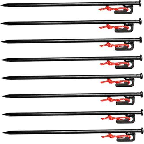 ROMISBABA 8 Stück Teiliges Zeltheringe aus Robustem Metall Lang mit Tragetasche Stabile Bodenanker für Camping Outdoor Zelt und Pavillon Wetterfeste Zeltnägel für Windfeste Befestigung ROMISBABA 8 Stück Teiliges Zeltheringe aus Robustem Metall Lang mit Tragetasche Stabile Bodenanker für Camping Outdoor Zelt und Pavillon Wetterfeste Zeltnägel für Windfeste Befestigung von ROMISBABA