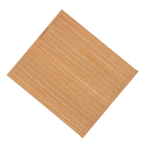 ROMISBABA 80 Stück Teiliges Holzstreifen für DIY Mini boot Modellbau Langlebige Decking streifen aus Massiver Buche Eiche und Teakholz für Bastelornamente und Bootsdecks von ROMISBABA