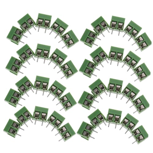ROMISBABA 80 Stück Teiliges Poliges Schraubklemmen Pcb Steckverbinder Rastermaß für DIY Leiterplatten Elektronikgeräte Module von ROMISBABA
