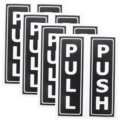 ROMISBABA 8Stücke Pull Push Tür Aufkleber Selbstklebend Kreative Türschilder für Büro Restaurant Einfach Anzubringen Rückstandslos Entfernbar für Glatte ROMISBABA 8Stücke Pull Push Tür Aufkleber Selbstklebend Kreative Türschilder für Büro Restaurant Einfach Anzubringen Rückstandslos Entfernbar für Glatte von ROMISBABA