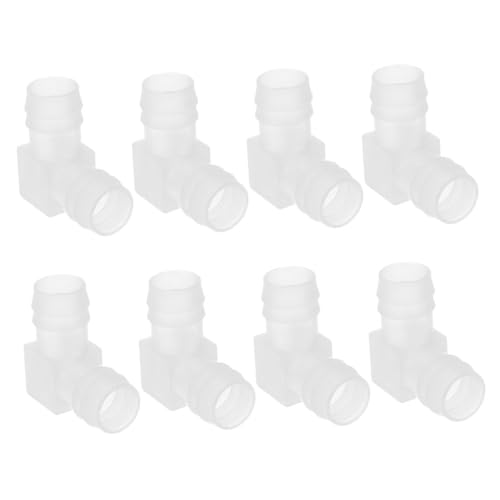 ROMISBABA 8Stücke Teiliges Ellbogenschlauchanpassungen Förmige Wasserrohranschlüsse für Lebensmittel Labor Installieren Temperaturbeständig ROMISBABA 8Stücke Teiliges Ellbogenschlauchanpassungen Förmige Wasserrohranschlüsse für Lebensmittel Labor Installieren Temperaturbeständig von ROMISBABA