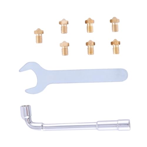 ROMISBABA 9 Stück 3d-druckerdüse Zubehör Für 3d-drucker Extruderdüse Aus Messing Messingdüse Für 3d-drucker Rostfreier Stahl ROMISBABA 9 Stück 3d-druckerdüse Zubehör Für 3d-drucker Extruderdüse Aus Messing Messingdüse Für 3d-drucker Rostfreier Stahl von ROMISBABA