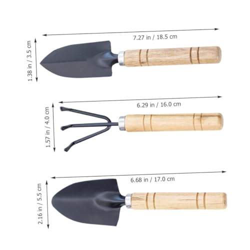 ROMISBABA 9stücke Mini-gartenwerkzeug Kelle Und Rechen Gartenhandwerkzeuge Aus Robustem Material Für Sukkulenten Und Balkon-Garten Kleiner Handkultivator Für Pflanzen von ROMISBABA