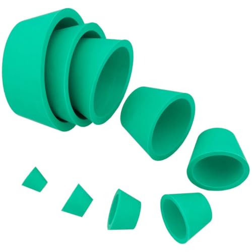 ROMISBABA 9 Stück Teiliges Trichterfilter adapter Elastischem Glattem Gummistopfen Konische Filterkegel in Passend für Buchner trichter und Laborfiltration Vielseitig Einsetzbar von ROMISBABA