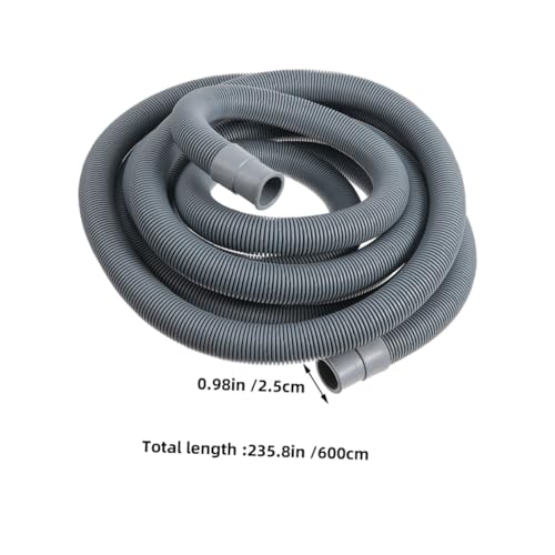 ROMISBABA Ablaufschlauch Verlängerung Waschmaschine mit Dichtung und Sicheren Schlauchschellen für Universellen Anschluss Installieren aus Robustem Material Passend für Geschirrspüler und ROMISBABA Ablaufschlauch Verlängerung Waschmaschine mit Dichtung und Sicheren Schlauchschellen für Universellen Anschluss Installieren aus Robustem Material Passend für Geschirrspüler und von ROMISBABA