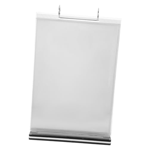 ROMISBABA Acryl Flip Tischaufsteller Hochformat Doppelseitig Robust Transparent Menühalter für Gastronomie Cafés und Verkaufsstände Einfach Montierbar ohne Werkzeug Moderner Werbeaufsteller von ROMISBABA
