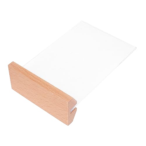 ROMISBABA Acryl Tischaufsteller mit Holzsockel Menühalter für Supermärkte Restaurants und Werbung Stabil Leicht zu Reinigen Langlebig und Praktisch ROMISBABA Acryl Tischaufsteller mit Holzsockel Menühalter für Supermärkte Restaurants und Werbung Stabil Leicht zu Reinigen Langlebig und Praktisch von ROMISBABA