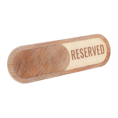 ROMISBABA Acryl Türschild Schiebeschild mit Frei und Reserviert Anzeige Langlebiges Privatsphäre schild für Restaurant Büro Konferenzraum und Wc Sichtbare Türknauf Markierung von ROMISBABA