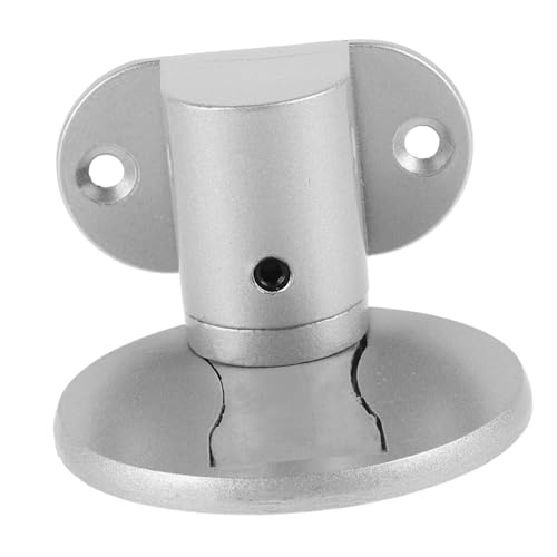 ROMISBABA Aluminium Türstopper Verstellbar mit Kollisionsschutz Wand und Bodenschutz Mit Klebepad und Schrauben Langlebiger Türhalter für Zimmer und Innentüren Weißes Modernes Design von ROMISBABA