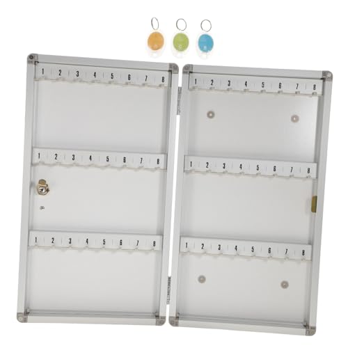 ROMISBABA Aluminium Wandmontierter Schlüsselsafe mit Schloss Haken Schlüsselaufbewahrungsschrank Sicherheitsbox Stabil Robust für Büro und Zuhause ROMISBABA Aluminium Wandmontierter Schlüsselsafe mit Schloss Haken Schlüsselaufbewahrungsschrank Sicherheitsbox Stabil Robust für Büro und Zuhause von ROMISBABA