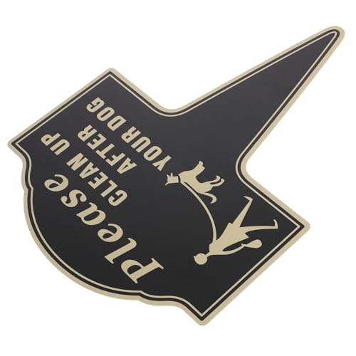 ROMISBABA Aluminium Warnschild Hundeklo Clean Up After Your Dog Doppelseitig Bedruckt Langlebiges Gartenschild mit Sichtbarer Dekorativ und Wiederverwendbar für Haus und Geschäft von ROMISBABA