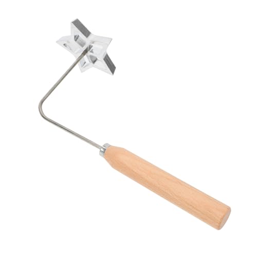 ROMISBABA Aluminiumfrittierform mit Ergonomischem Holzgriff Antihaftbeschichtetes Küchengerät für Frittierte Snacks Wie Fleischbällchen Radieschenkuchen und Garnelenkuchen Praktisches für von ROMISBABA