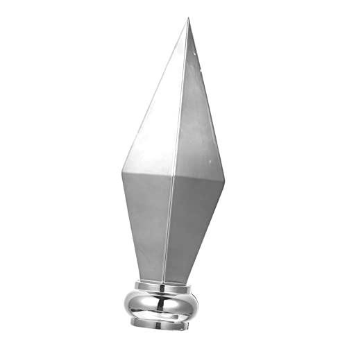 ROMISBABA Aluminiumlegierung Fahnenmast Kopf Ersatzteil Langlebiger Flag Topper für Flaggenpräsentation Installieren Leicht und Passend für Verschiedene Fahnenstile von ROMISBABA