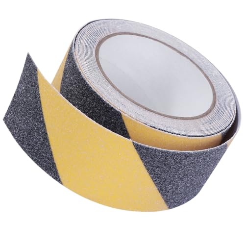 ROMISBABA Anti rutsch Klebeband Selbstklebend Rutschfeste Treppenstufen Sicherheitsband Schwarz gelb für Badezimmer Dusche und Boden Anti rutsch Streifen mit Hoher Sichtbarkeit und von ROMISBABA