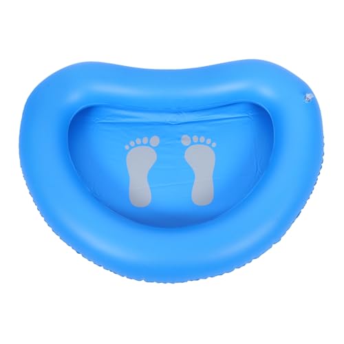 ROMISBABA Aufblasbares Fußbad Becken Schrubben durchnässt aufblasbarer Pool oberirdischer Pool Einweicher aufblasbares Pool-Fußbad PVC Fußbad zusammenklappbare Badewanne Fußbadewanne Blue von ROMISBABA