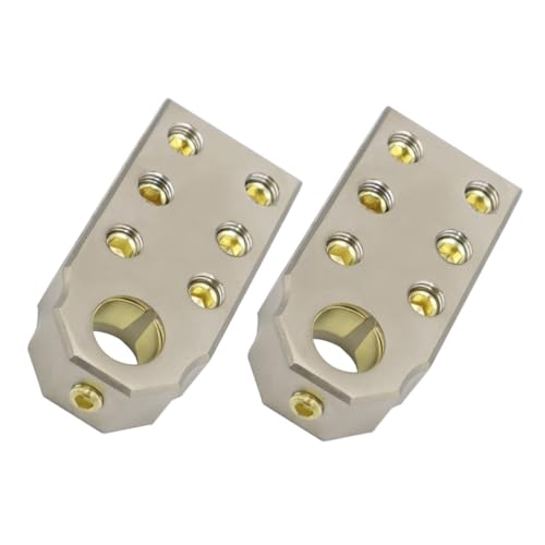 ROMISBABA Automotive Batterie klemmen Awg Zinklegierung Kabelstecker Tapered Sae Pol Verbindung für Auto Lkw Motorrad Gabelstapler Korrosionsbeständig Befestigung von ROMISBABA