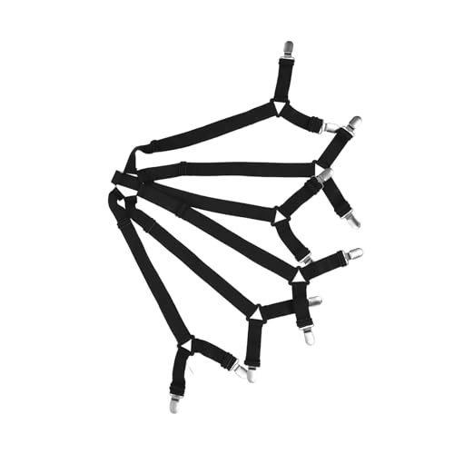 ROMISBABA Bettlakenhalter Clips für Bettwäsche mit Seiten Verstellbare Bettlakenclips Spanner Langlebige und Praktische Lösung für Matratzen und Sofas von ROMISBABA