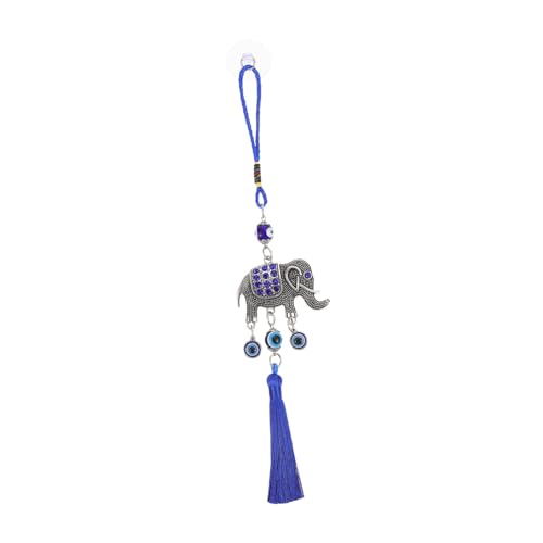 ROMISBABA Blaues Evil Eye hängendes Ornament mit Saugnapf Langlebige Wanddekoration für Auto Fenster Wand und Taschen Einzigartiges Glücksbringer Schmuckstück für Zuhause und Unterwegs von ROMISBABA