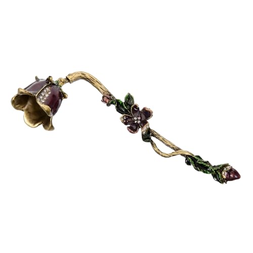 ROMISBABA Blumen Kerzenlöscher mit Langem Griff Sicherer Flammenlöscher für Zuhause Dekorativer Kerzenlöscher für Aromatherapie Kerzen Sicherer Docht Feuerlöscher von ROMISBABA