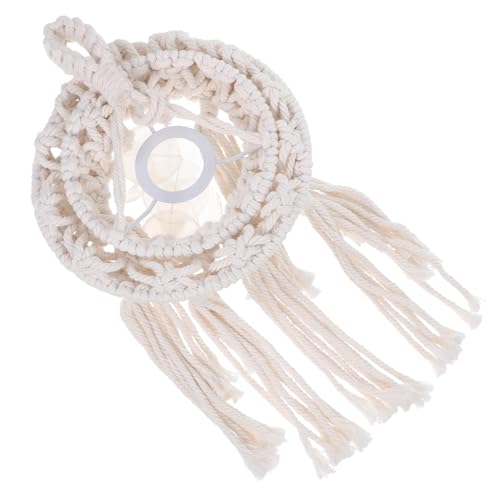 ROMISBABA Boho Handgewebter Baumwoll Lampenschirm Kleine Tischlampe Schreibtischleuchte Ersatzschirm Atmungsaktiv Warmes Licht Einfache Montage Wohnzimmer Schlafzimmer ROMISBABA Boho Handgewebter Baumwoll Lampenschirm Kleine Tischlampe Schreibtischleuchte Ersatzschirm Atmungsaktiv Warmes Licht Einfache Montage Wohnzimmer Schlafzimmer von ROMISBABA
