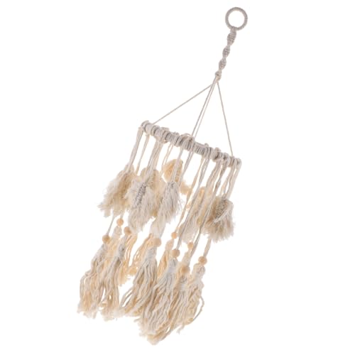 ROMISBABA Boho Makramee Lampenschirm Baumwolle Handgefertigt Dekorativer Lampenschirm Für Deckenlampe Wohnzimmer Schlafzimmer Hotel Dekor von ROMISBABA