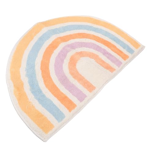 ROMISBABA Bunte rutschfeste Badematte aus Saugfähigem Polyester Waschbarer Badezimmerteppich als Eingangs und Wc Matte Geeignet für Kinderzimmer und Wohnräume von ROMISBABA