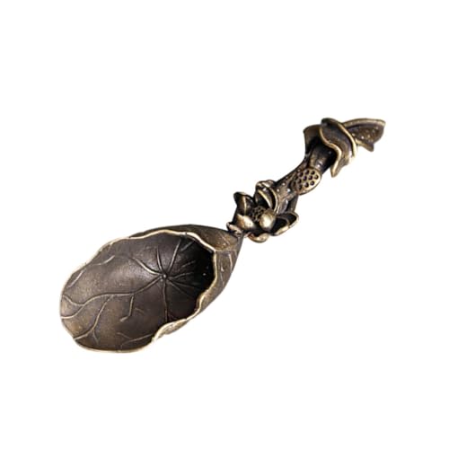 ROMISBABA Chinesischer Stil Teelöffel aus Messing Kleine Dekorative Teeschaufel mit Ergonomischem Griff Sicher und Glatt für Teeliebhaber und Teestuben Zubehör ROMISBABA Chinesischer Stil Teelöffel aus Messing Kleine Dekorative Teeschaufel mit Ergonomischem Griff Sicher und Glatt für Teeliebhaber und Teestuben Zubehör von ROMISBABA