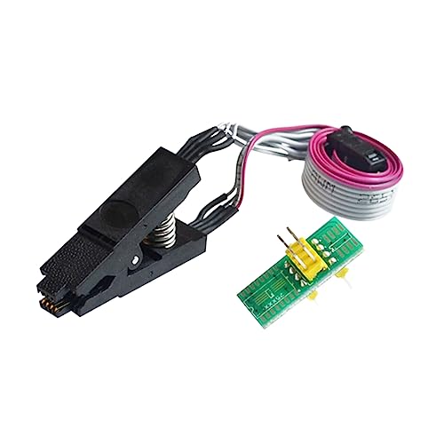 ROMISBABA Chip Clip Universeller Programmieradapter für Brennchips Spannung Kompatibel mit Verschiedenen Chips für Testanwendungen Programmierung von ROMISBABA