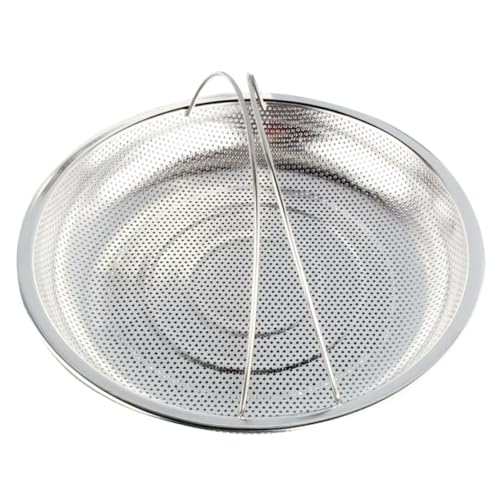 ROMISBABA Dämpfeinsatz mit Griff Feines Sieb Vielseitiger Dampfgarer Einsatz für Reis Gemüse Obst Meerestiere Kompatibel als Topf Steamer Insert und Metallsieb von ROMISBABA