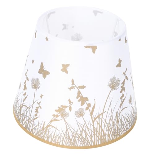 ROMISBABA Dekorativer Lampenschirm aus Stoff für Tischlampe Einfacher und Eleganter Lichtschutz Geeignet für Schlafzimmer und Wohnzimmer Höhe Goldene Schmetterlingsmuster ROMISBABA Dekorativer Lampenschirm aus Stoff für Tischlampe Einfacher und Eleganter Lichtschutz Geeignet für Schlafzimmer und Wohnzimmer Höhe Goldene Schmetterlingsmuster von ROMISBABA