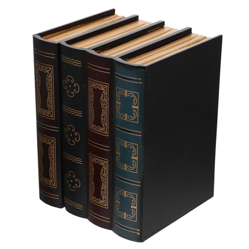 ROMISBABA Dekoratives Fake Buch Simulation Book Ornament aus Hochwertigem Dichtematerial Elegantes Design für Wohnzimmer und Büro Kreative Wohnraumdeko Vintage Deko Regal Accessoire von ROMISBABA